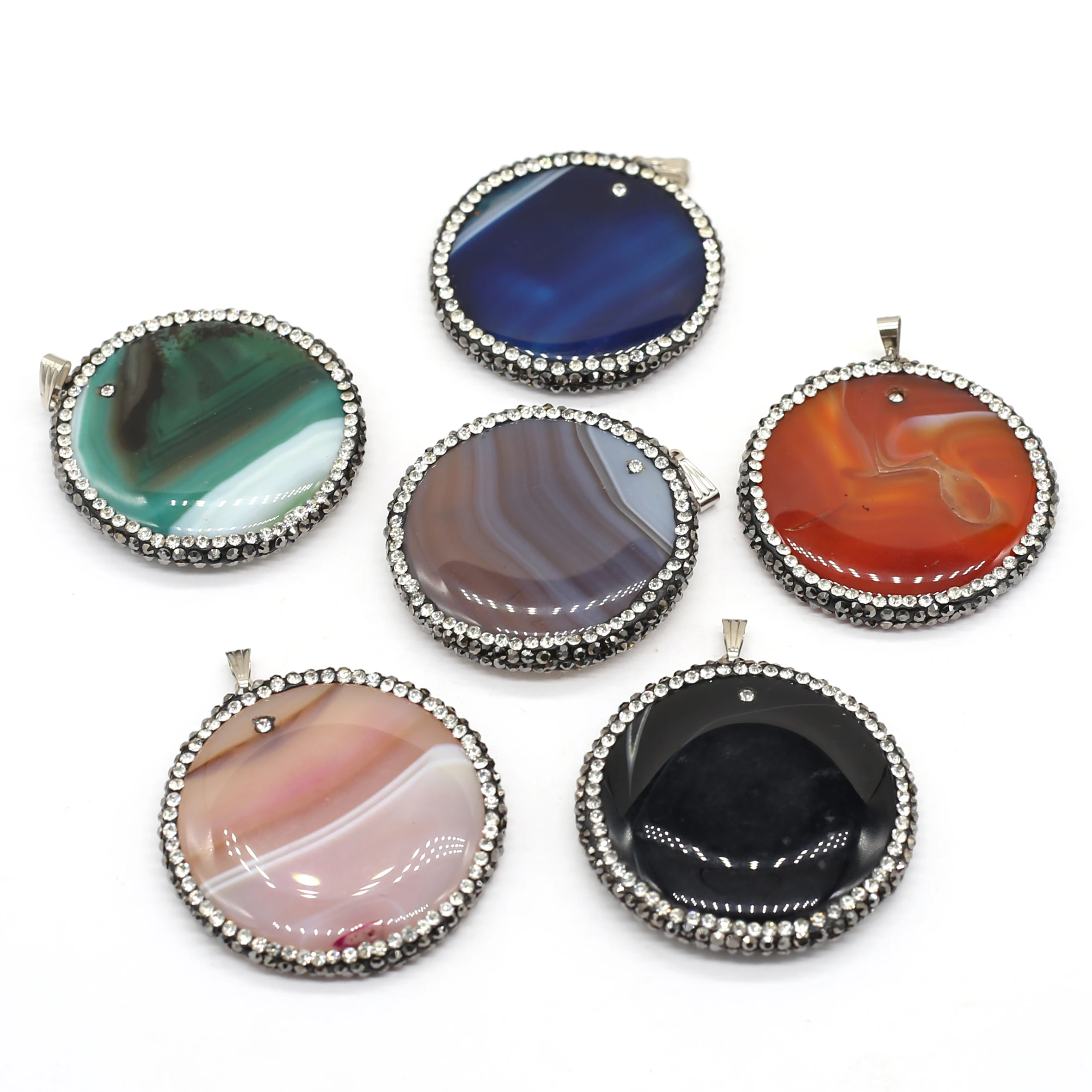 

2022 натуральная Бриллиантовая круглая фотосессия круглой формы для изготовления ювелирных изделий своими руками 45x45 мм