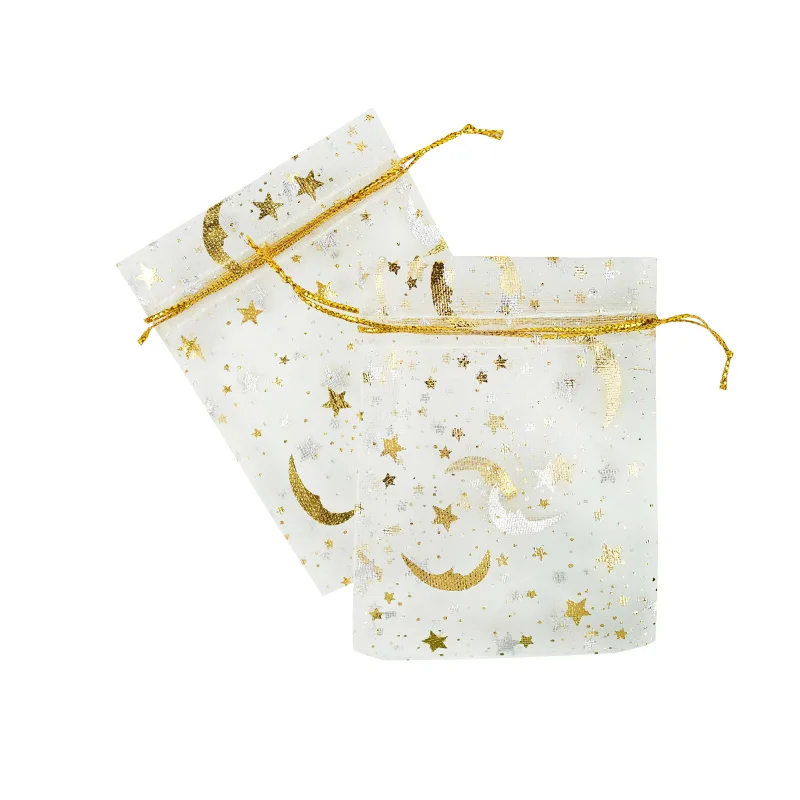 

50pcs 7*9cm Drawstring Bags Gift Bag Candy Bags Jewelry Packaging Pouches Eid Mubarak Wedding Birthday Party Decor Supplies