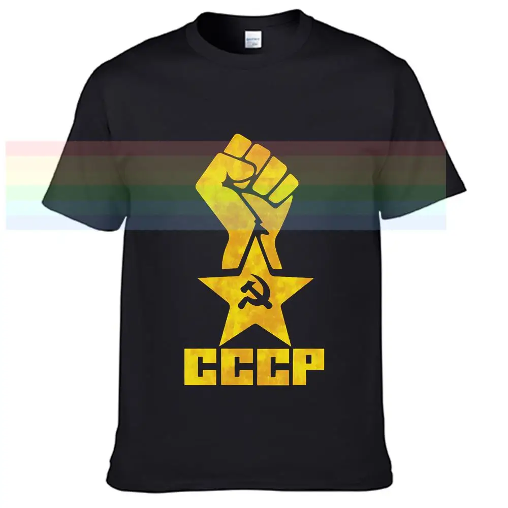 

Mens T-Shirt Summer CCCP Russian T Shirts Men Hero Soviet Union Man Short Sleeve Tshirt Moscow Mens Tees Brand TopsN014