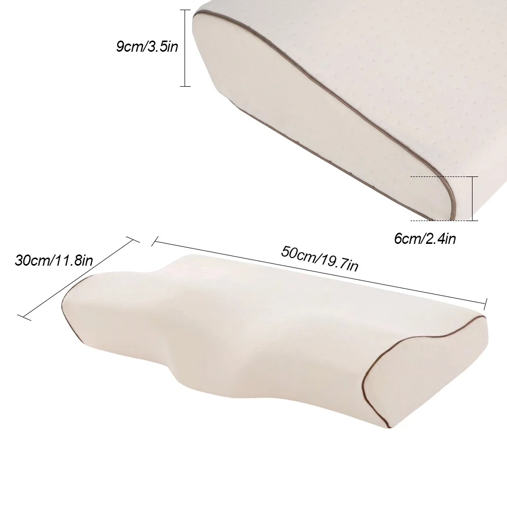 Beige 50x30cm Urijk 1 шт. подушка из пены с эффектом памяти 3 цвета Ортопедическая подушка латексная подушка для шеи шейный уход медленный отскок Подушка массажер - Цвет: Beige 50x30cm
