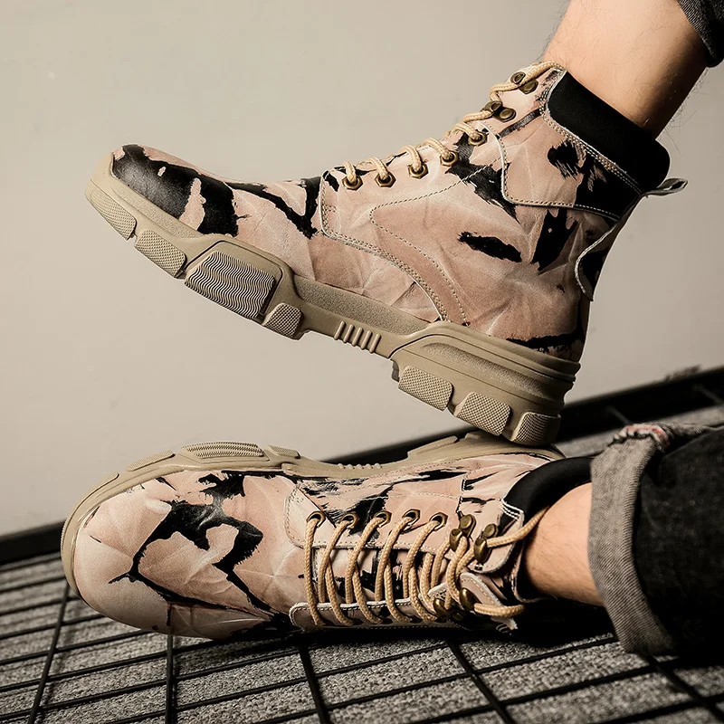 2019 зимние водонепроницаемые мужские ботинки с мехом плюшевые теплые