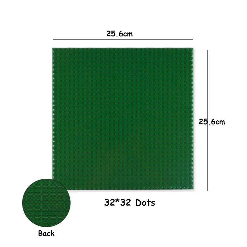 10 Colors 32*32 Dots High-Quality Double-sided Classic Baseplates Accessories DIY Building Blocks Bricks Base Plate for kid toys | Игрушки и