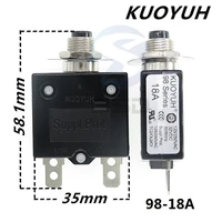 3pcs taiwan kuoyuh 98 series 18a overcurrent protector overload switch