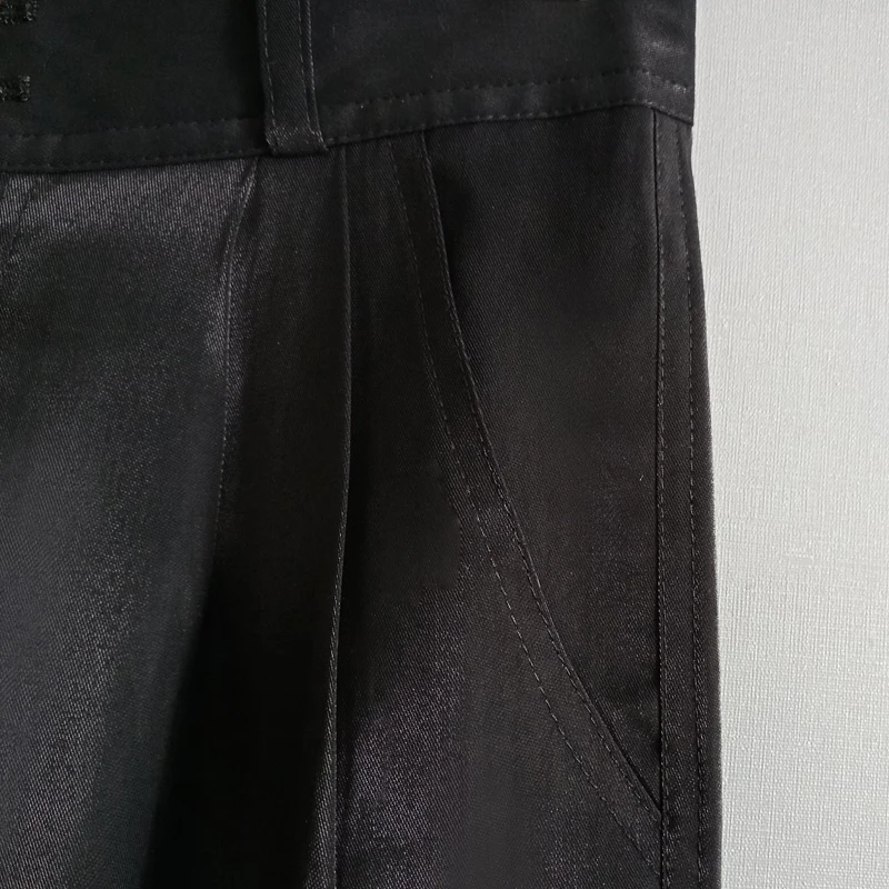 Потрясающий костюм из двух предметов брюки Женский на весну и осень 2021 с широкими