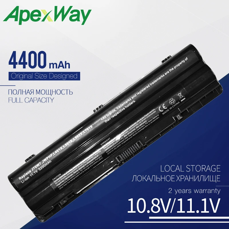Аккумулятор Apexway P11F P12G для ноутбука Dell XPS 14 15 17 L501X L401X L402X L502X L701X L702X AHA63226276