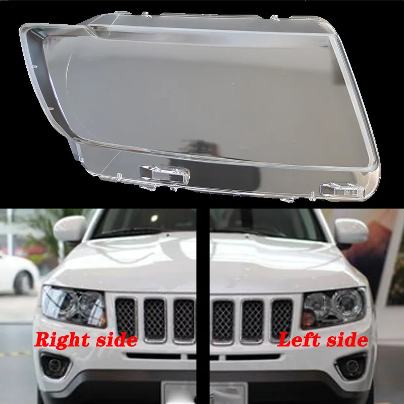 Передние фары для Jeep Compass 2011 2015 прозрачные абажуры лампа в виде маски Защитная