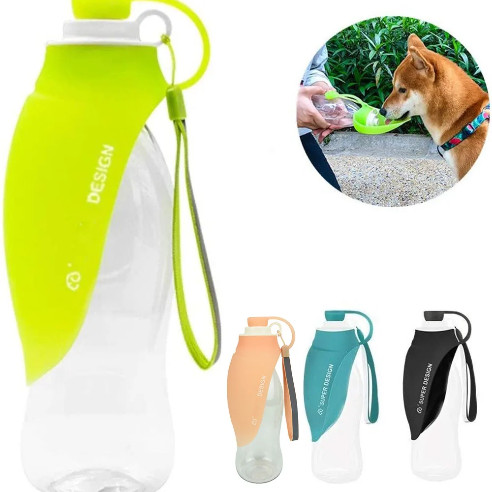 580Ml Collapsible Pet Dog Bottle Water Bowl Silicone Portable Pet Water Bottle Dog Water Dispenser Travel Feeder Pet Bowl Cat