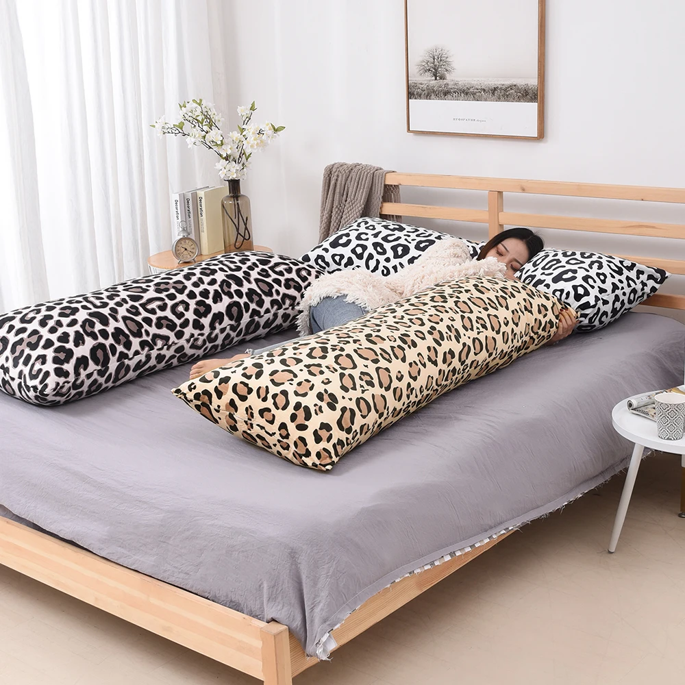Free Shipping Custom Superfine Plush Equal Body Long Pillow Case Soft Velour Fluffy Cushion Cover Bed Sofa HT-PSVPBC-C