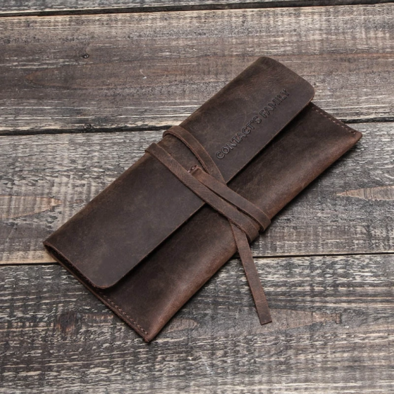 Чехол для карандашей ручной работы из воловьей кожи | Канцтовары офиса и дома