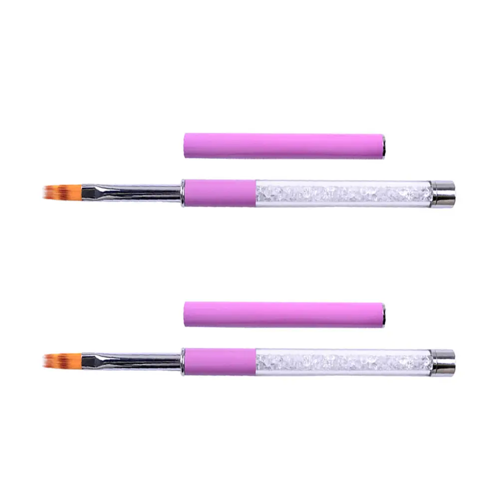 2 шт. стразы для дизайна ногтей плоская кисть гель кристальная раскраска набор