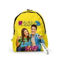 cartoon me contro te school bags travel bags boys girls cute small bags 3d print oxford waterproof key chain notebook backpacks