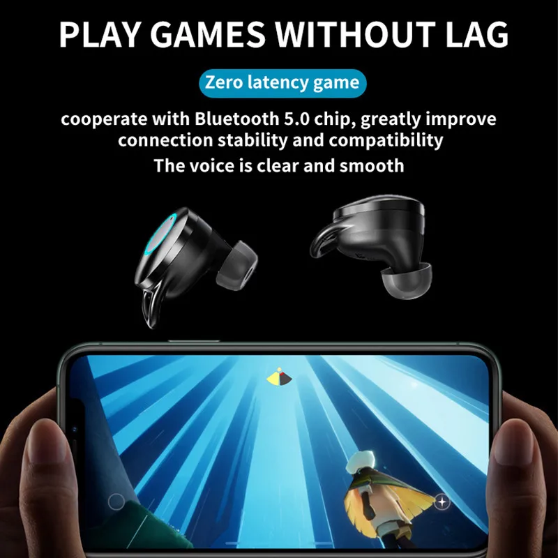 

X6 Pro TWS Wireless Earbuds T19 Stereo Mini Bluetooth Earphone 5.0 With Dual Mic Sports Waterproof Earphones Headset