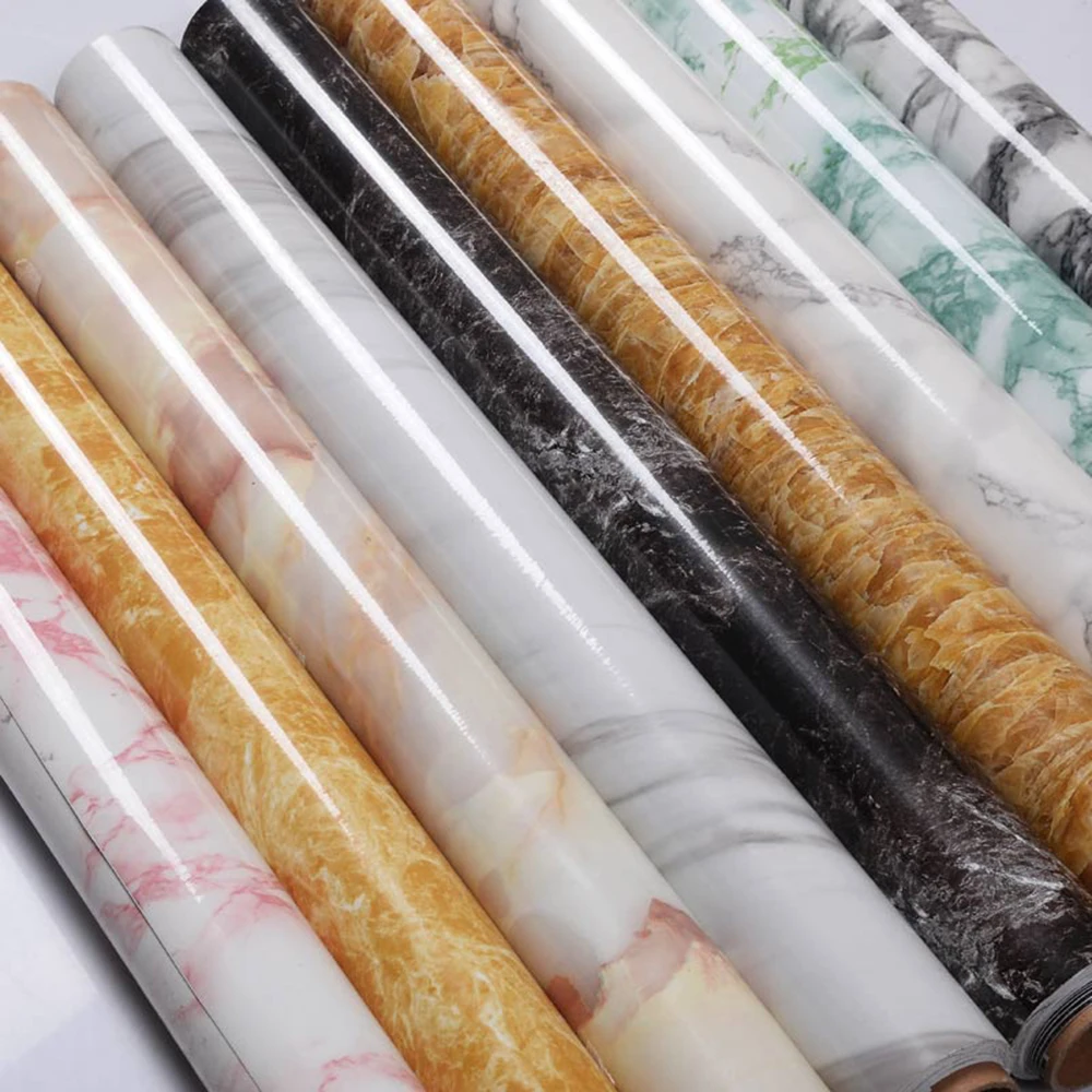 10 м толстые обои водонепроницаемые ПВХ имитация мрамора наклейки самоклеющиеся