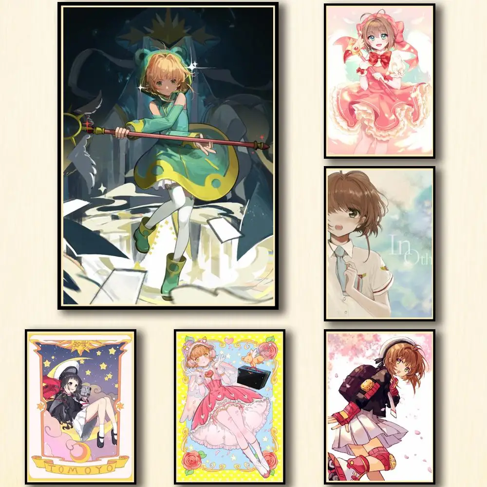 36 рисунков аниме карточка Captor Sakura Whitepaper постер мультяшное Искусство Живопись