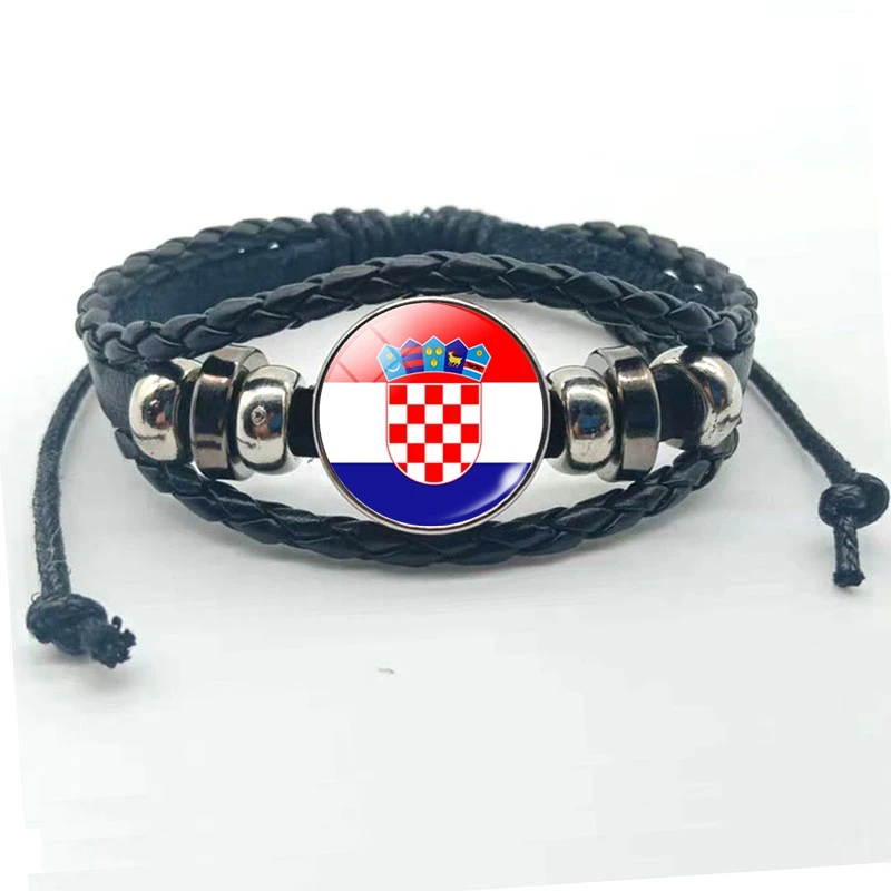 Стеклянный браслет с изображением флага Испания Италия Португалия Греция флаг