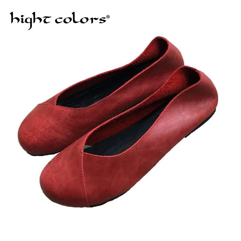 

2020 Women Ballet Flats Shoes Genuine Leather Slip on ladies Shallow Moccasins Casual Shoes Female Summer Loafer Shoes Women
