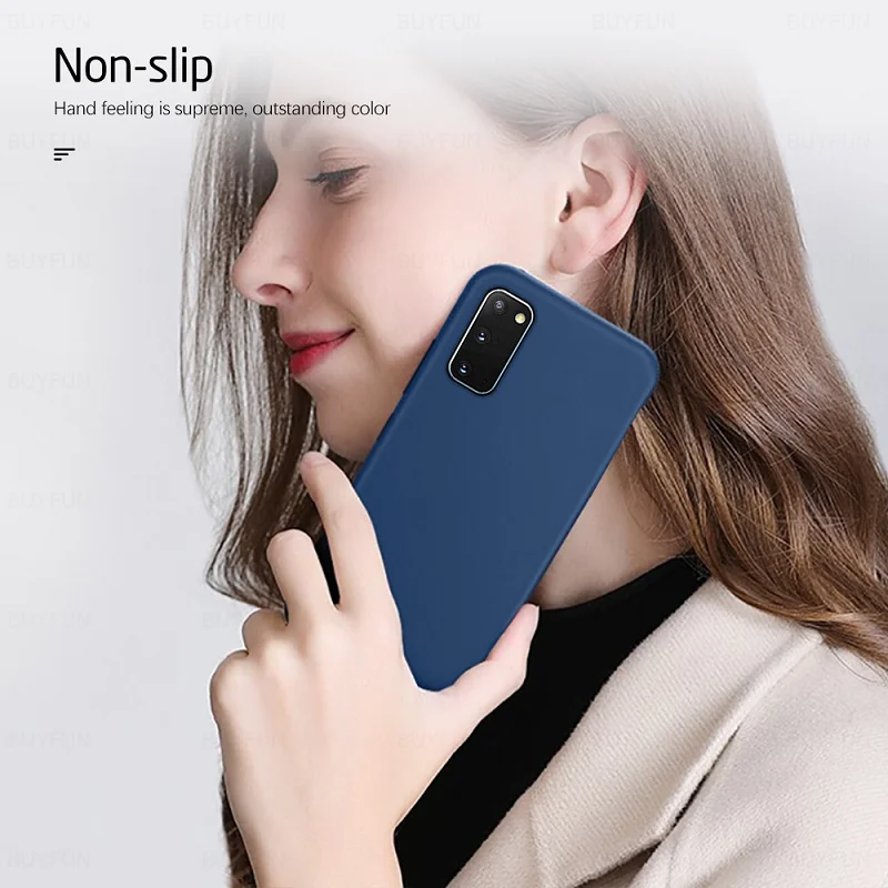 Фото Мягкий чехол из жидкого силикона для SAMSUNG GALAXY S20 FE 5G, ударопрочный чехол из ТПУ серии 6,5 