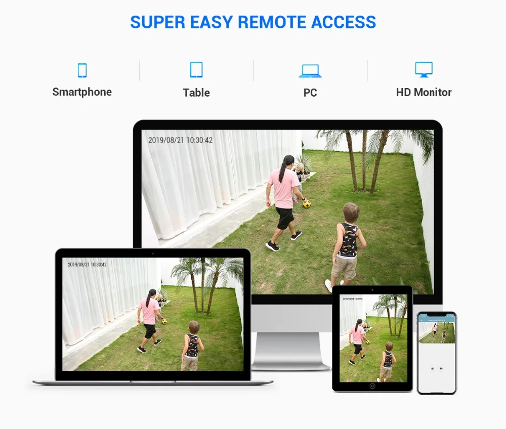 ANNKE 8CH 2MP со сверхвысоким разрешением Ultra HD, POE сетевой видеорегистратор безопасности Системы 8MP H.265 NVR с 4X2 Мп возможностью погружения на глубину до 30 м Ночное видение всепогодный IP CCTV Камера