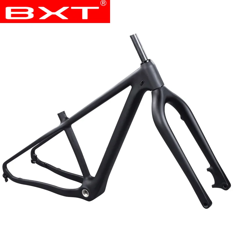 

BXT 26er full Carbon Snow fat bike frame T100 carbon fiber BSA frameset Disc Brake Fat Frames Thru Axle Frameset