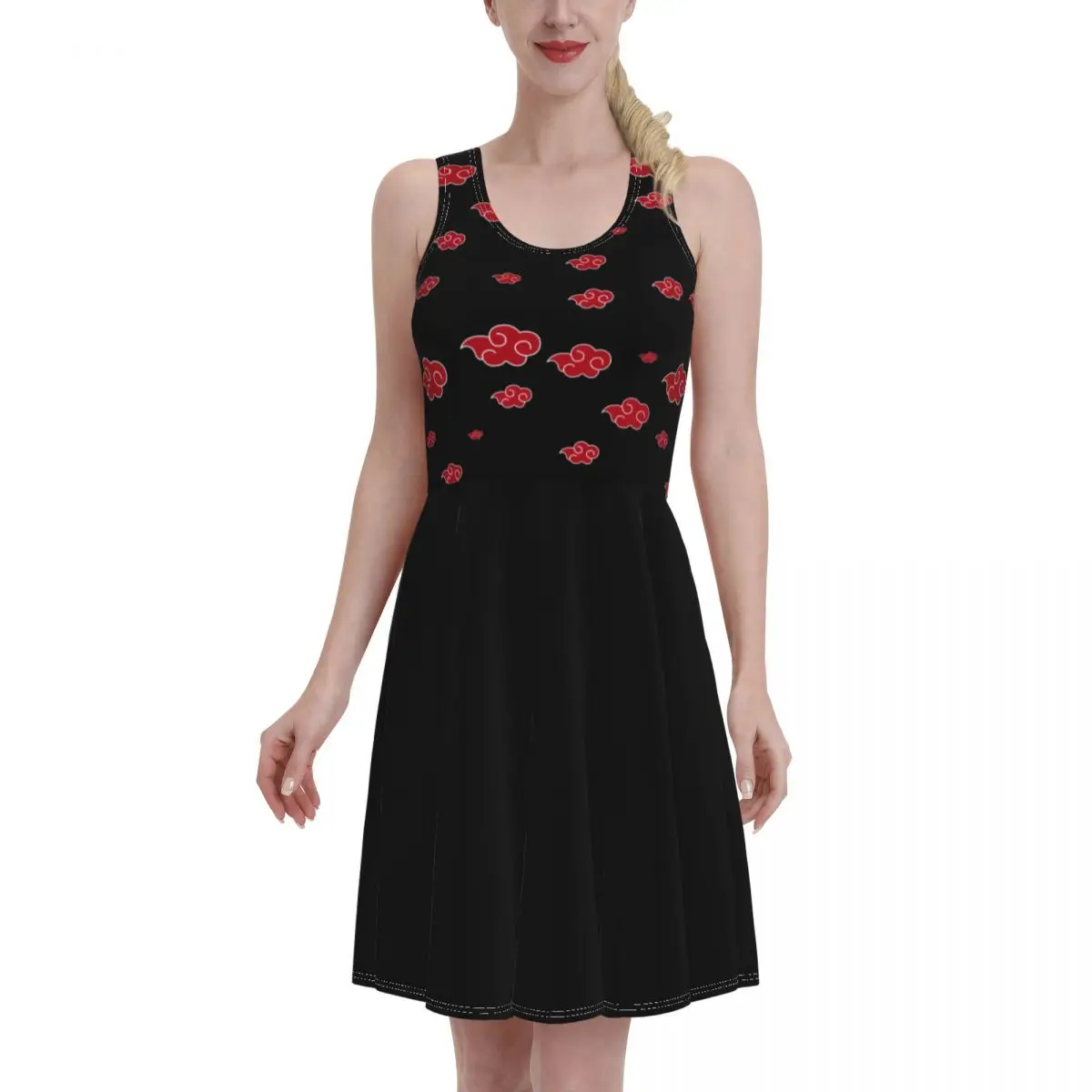 

women 2021 Dress Japan Anime Akatsuki sexy Anime Pleated skirt birthday party promo Anime Drawing Hot Sale vintage Vest skirt