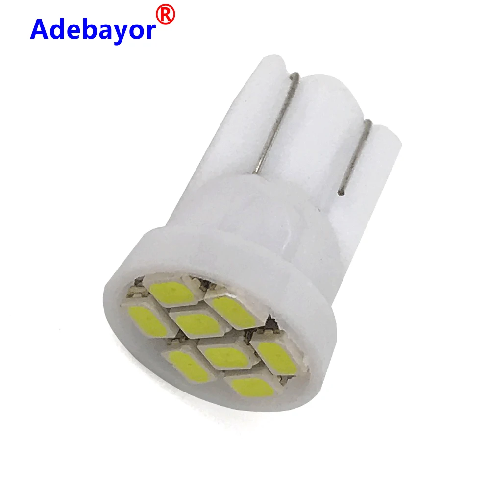500 шт. Акция светодиодные T10 8 smd 1206 светодиодов 8SMD светильник 194 168 192 W5W 3020