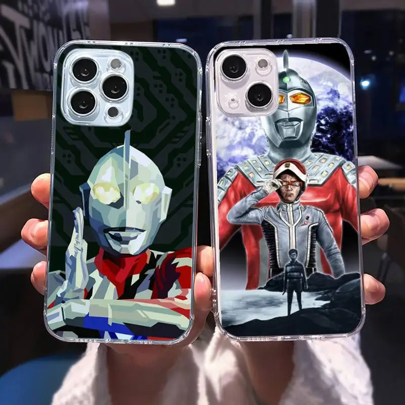 

Ultraman Phone Case For iphone 13 12 11 8 7 plus mini x xs xr pro max Transparent soft