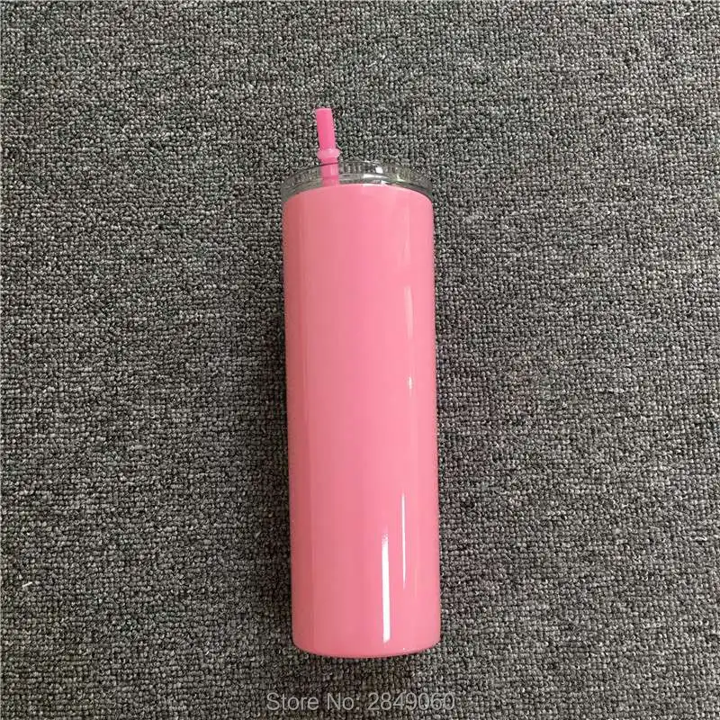 20oz J 20 унций Тощий стакан пивная чашка с крышкой соломенная тощая винная чашка с двойными стенками с вакуумной изоляцией кружка из нержавеющей стали тонкий термос бутылка - Цвет: 20oz J