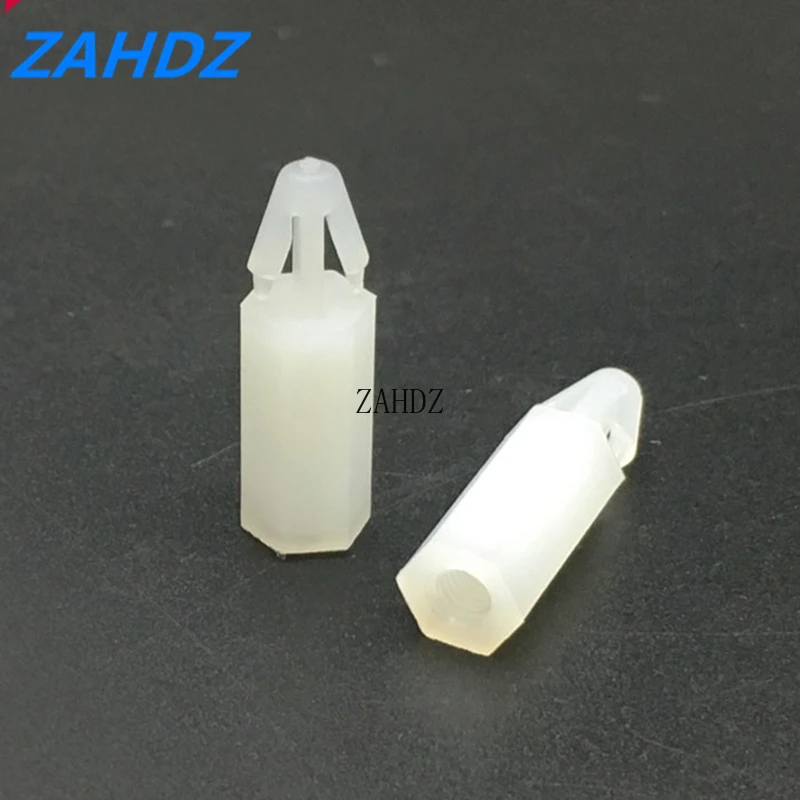 50 шт. нейлоновый винт Антивор M3 защелкивающиеся посты для печатной платы