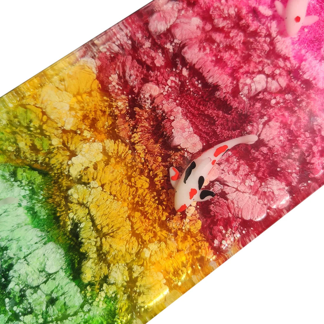 

30 X 8 X 2cm/36 X 8 X 2cm/44 X 8 X 2cm Resin Hand Rest Custom Mechanical Keyboard Wrist Pad - (Colorful) Fish Swim Shallow Water