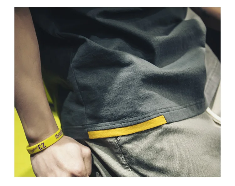 

2153-Summer solid color short-sleeved t-shirt men's V-neck bottoming shirt summer clothes