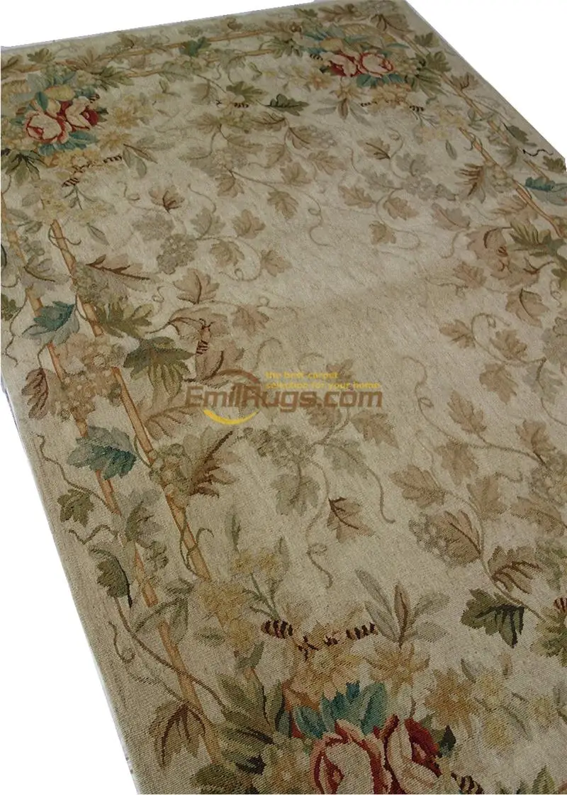 Xpa 26 шикарный потрепанный Pastel светильник Tone French Country Aubusson Area Mat 122x183 см Ɗx6'