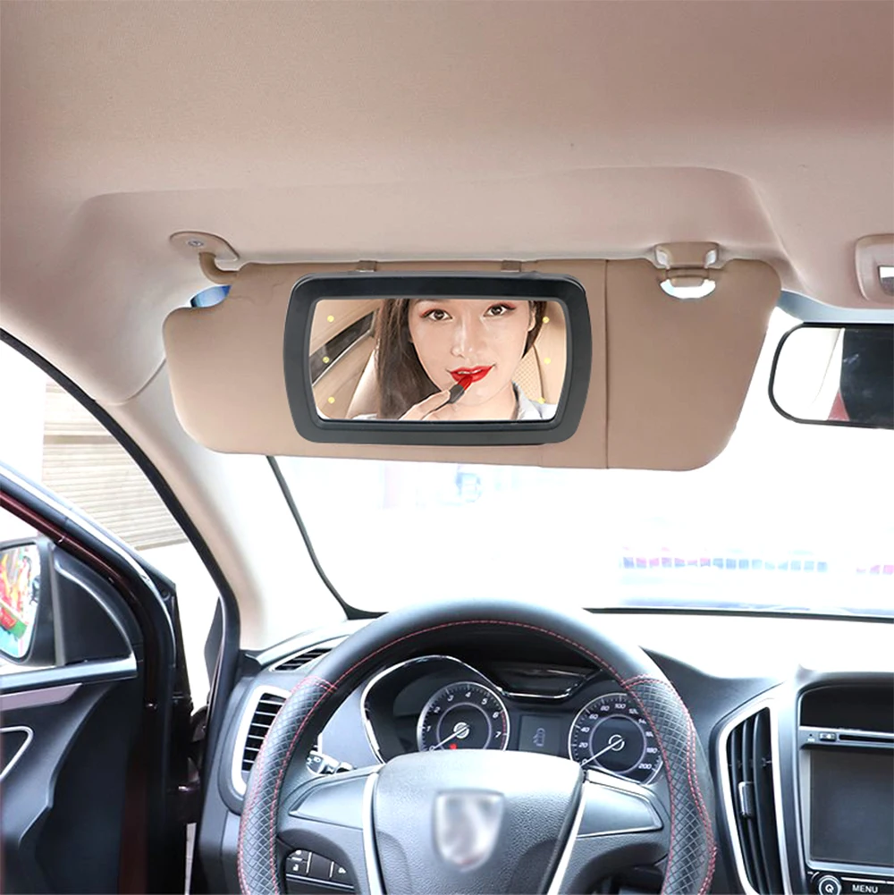 LEEPEE косметическое зеркало для макияжа с защитой от солнца автомобильное шестью