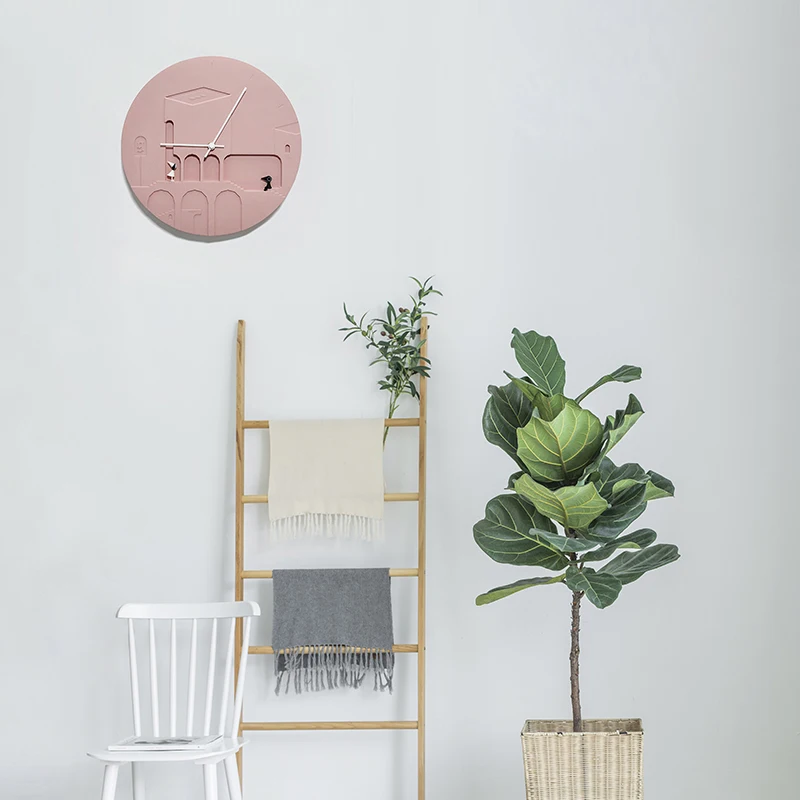 

Minimalist Nordic Wall Clocks Creative Silent Wall Watch Vogue Living Room Modern Design Duvar Saati Hanging Clocks AC50ZB