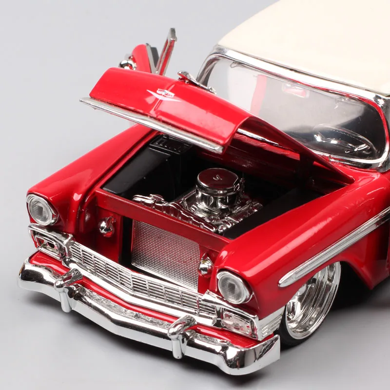 Детские 1:24 винтажные Jada старое 1956 chevrolet bel air hardtop chevy wagon металлические Литые и игрушечные машинки Миниатюрные модели автомобилей