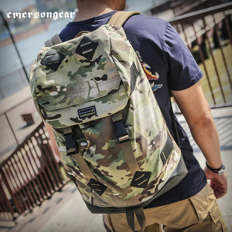 Emersongear Tactical Bag Camoflage Backpack UTG Messenger 30L High Capacity Survival Hiking Camping Travel MIlitary | Спорт и