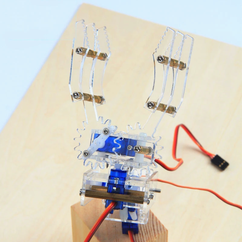 DIY Обучающий набор 4 DOF 3D вращающаяся рука робота коготь механическая RC игрушки |