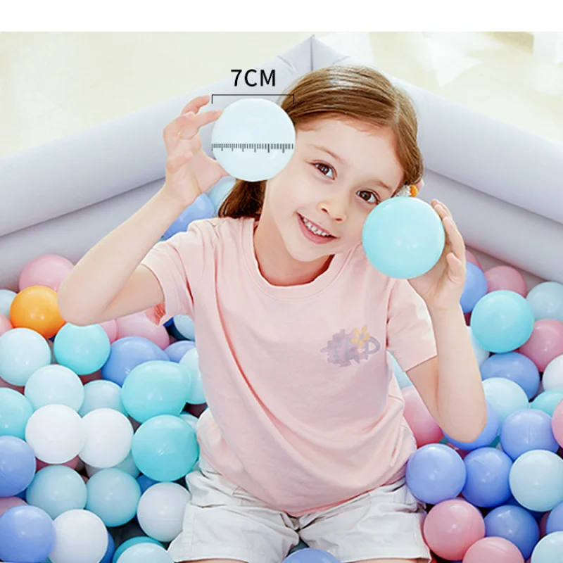 

100Pcs Ocean Balls Colorful Eco-Friendly Soft Plastic Ball Baby Children Outdoor Playground Bath Swimming Pool Education Toy