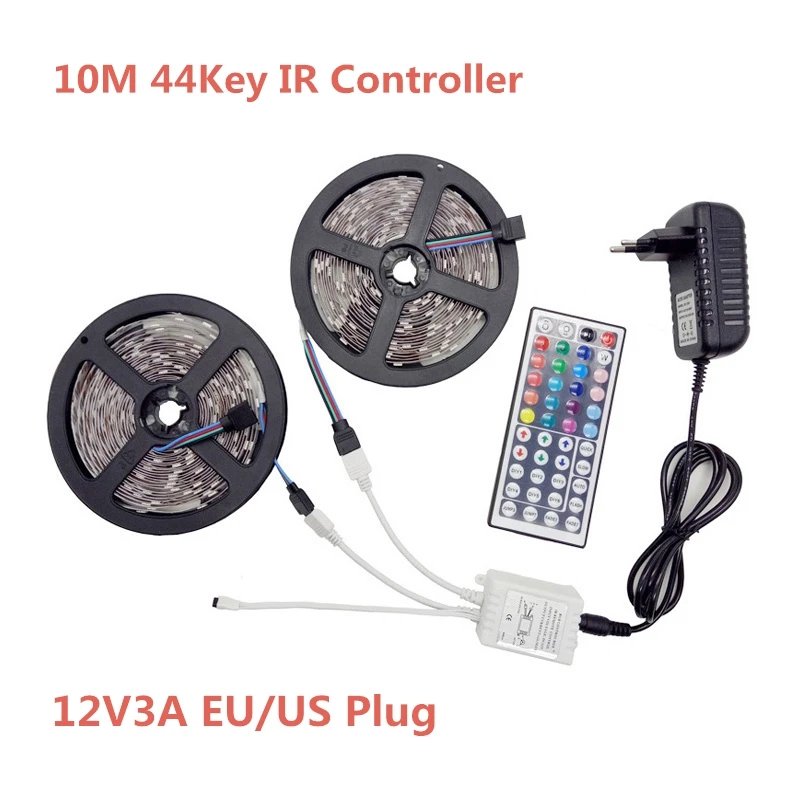 Светодиодная лента Ruban RGB 5050 Диодная 12 В светодиодный светильник Neon 5 м 10