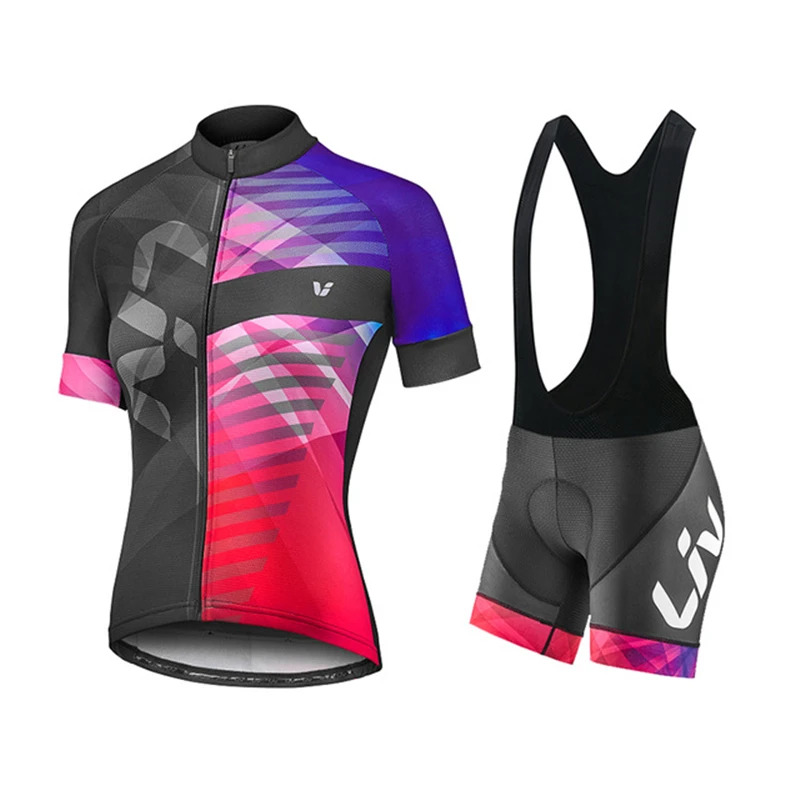 

New 2020 pro team LIV cycling jersey set mtb Ropa woman summer quick dry BICYCLING shirts Maillot Culotte wear Spot delivery
