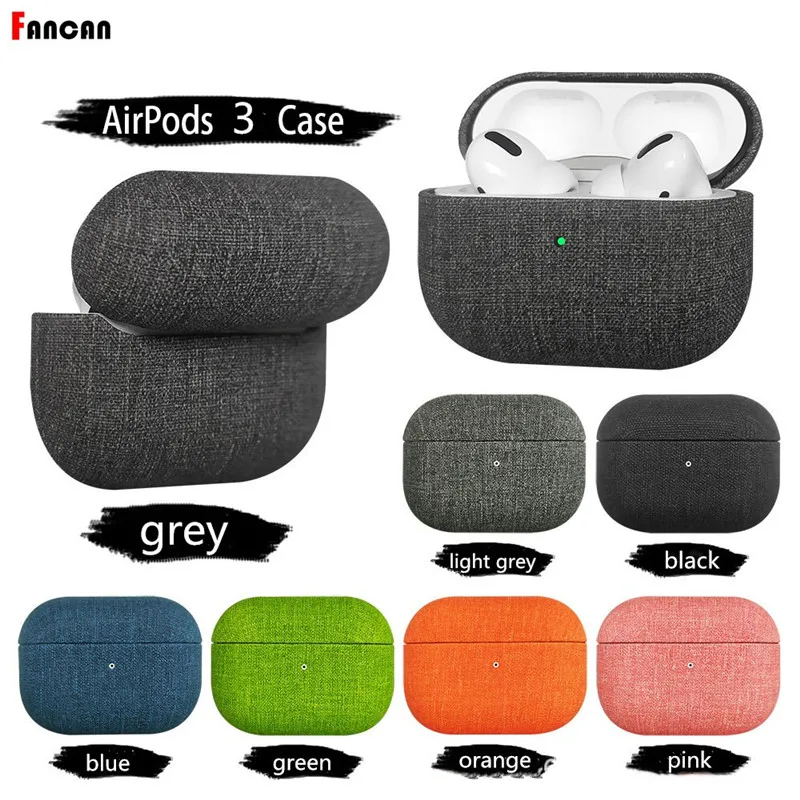 

Cover for Airpods 3 Luxury Fabric Airpods Pro 2 1 Earphone Protector Accessories for Apple Airpods 3 Cases