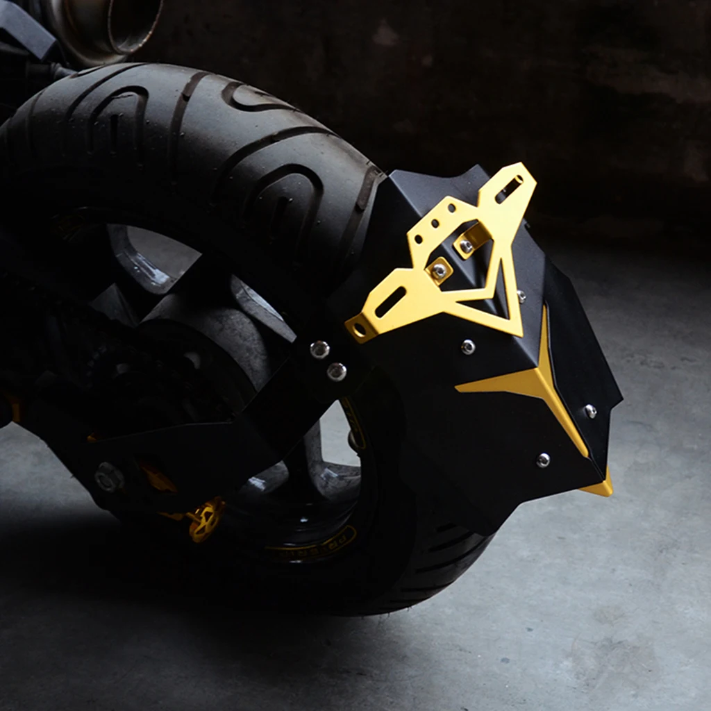 Guardabarros trasero de aleación de aluminio para motocicleta, cubierta protectora con soporte para Honda Grom MSX125
