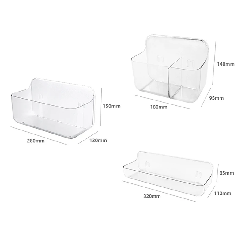 

Punch Free Storage Case Wall Mounted Organizer Storage Box Kitchen Bathroom Storage Basket Rack Shelf Stand Container