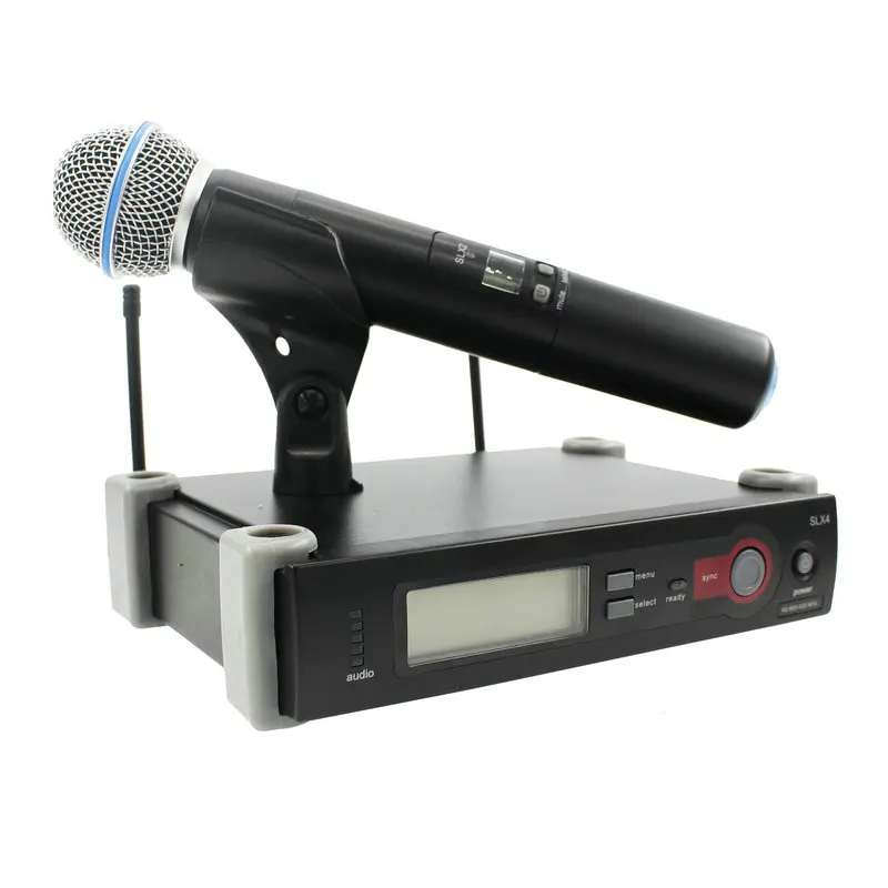 

Top Quality UHF Professional SLX24 BETA58/ Wireless Microphone Cordless Karaoke System With Handheld Transmitter