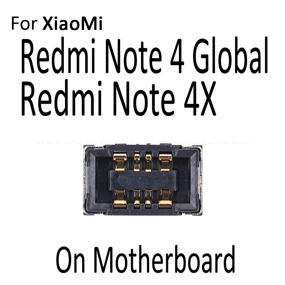 5 шт. FPC разъем батарея держатель зажим контакт для Xiaomi mi 5X A1 A2 6X красный mi 5 Plus 6 6A Note 4 4X Pro 5 5A 7 Pro на плате - Цвет: For Redmi Note 4X