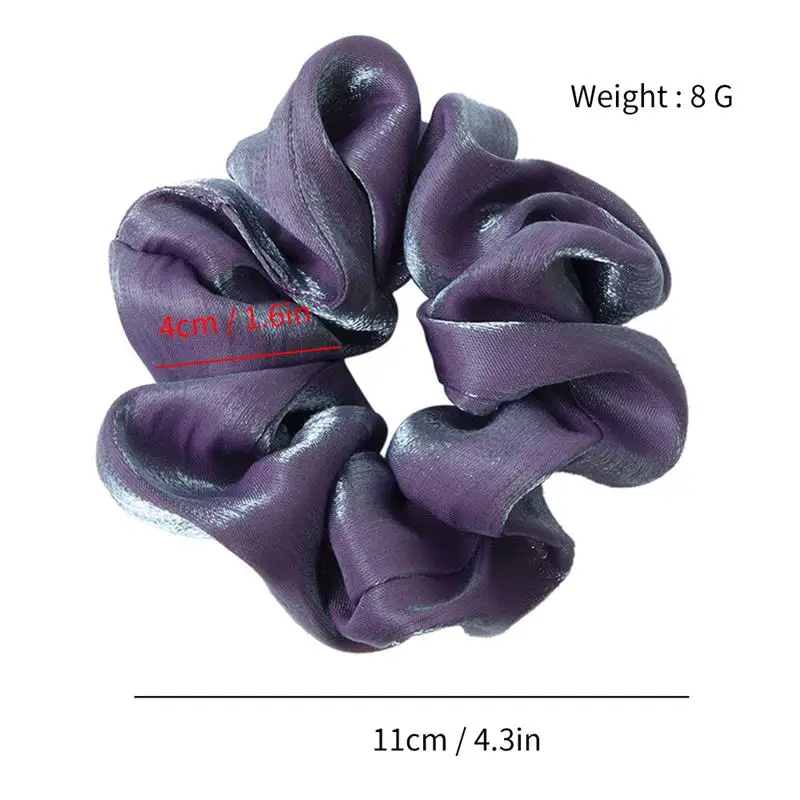 

Women Satin Hair Scrunchies Hair Rope Elastic Hair Bands Girls Headwear Bright Color Girl Hair Tie Accessories Ponytail Holder