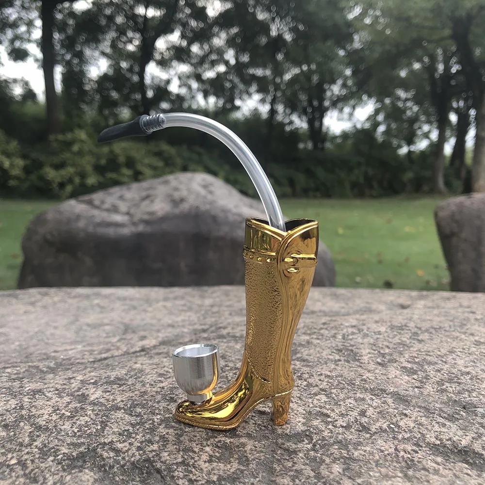 HONEYPUFF металлические трубы каблуки стиль курительная трубка с алюминиевого