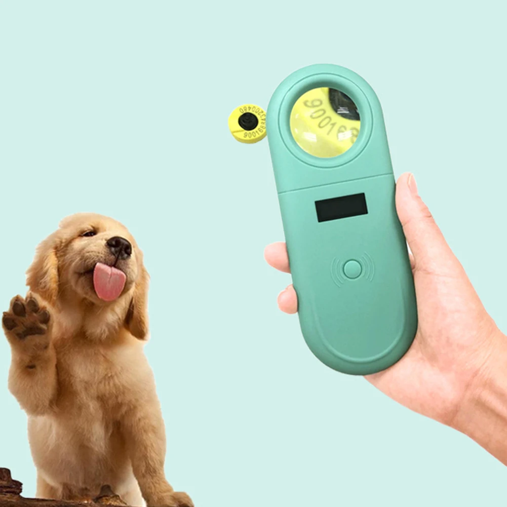 

OLED Display Dogs Cats Compact Portable Durable Digital Home Animal ID Reader Scanning Tools Pet Chip Scanner USB Rechargeable
