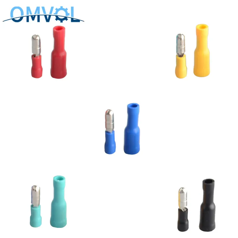 50 шт. изолированный Электрический разъем типа Мама и папа обжимная Клемма для