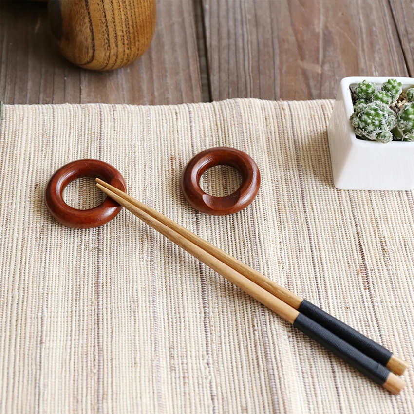 1 шт. японский круглый деревянный держатель для палочек портом мама палочки