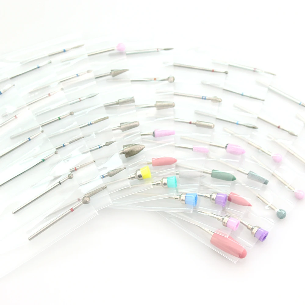 Набор керамических сверл для ногтей 9 типов камней Алмазный Фрезерный резак